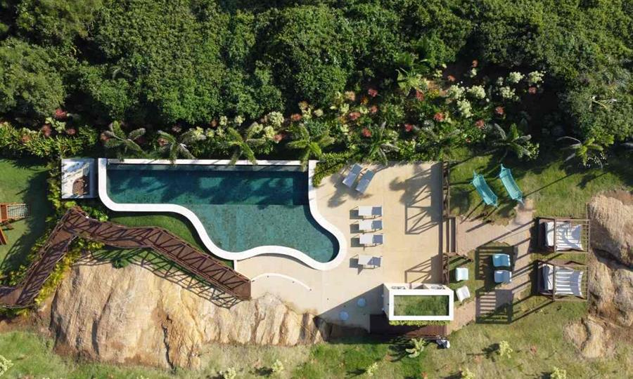 <p>Aerial view of the beach</p>
